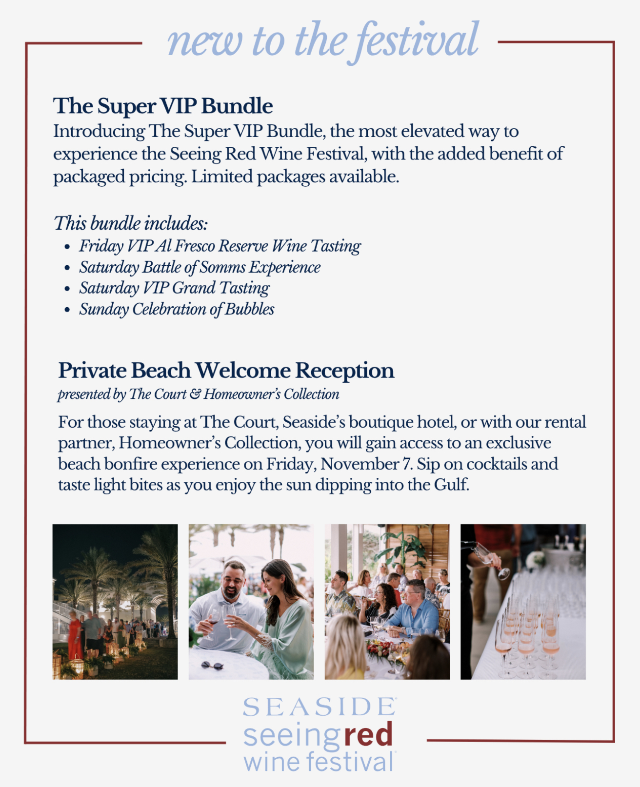 Seeing Red Wine Festival in Seaside, Florida